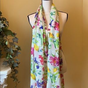 Beautiful sheer wool and silk blended scarf
